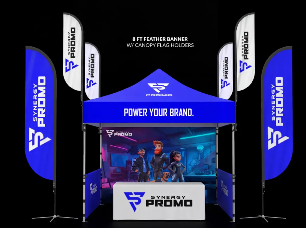 Event displays and branding by Synergy Promo