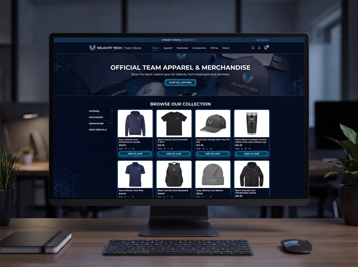 Online merch stores by Synergy Promo